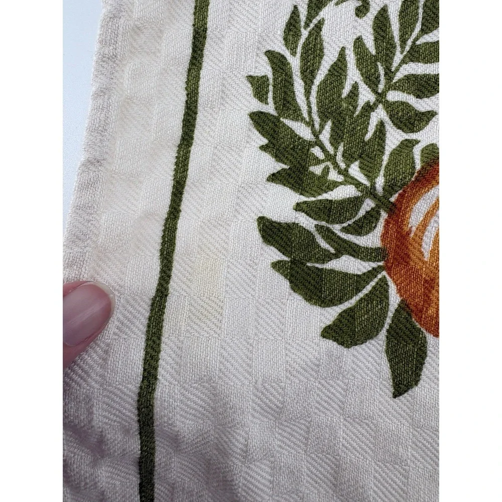 Stamperia Bertozzi Italian Handprinted Linen Placemats Napkins Set Pomegranate
